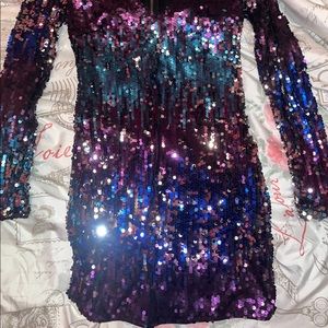 Multicolor Sequence Dress